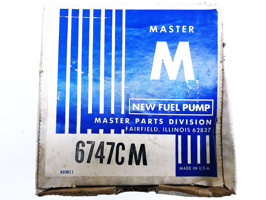 Master Fuel Pump Assembly 6747CM NOS