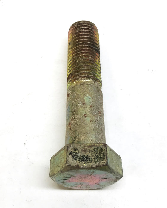 Unbranded 1"-14 x 4-1/2" Grade 8 Yellow Zinc Plated Hex Cap Bolt [Lot of 2] USED