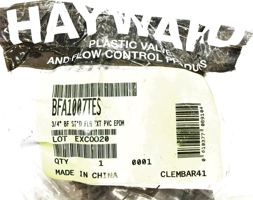 Hayward 3/4" Gray PVC EPDM Thread BFA1007TES NOS