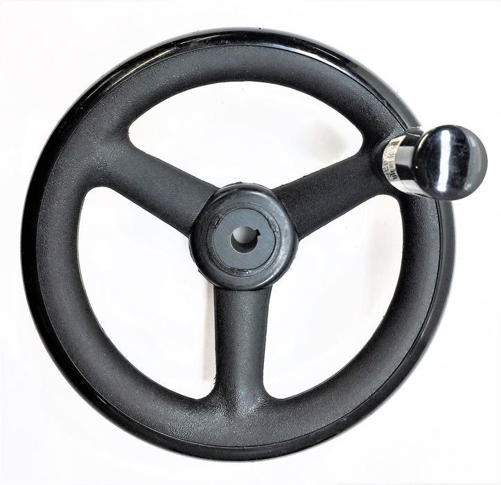 MCMASTER-CARR Black Nylon Unthreaded Through-Hole Spoked Hand Wheel 6243K54 NOS