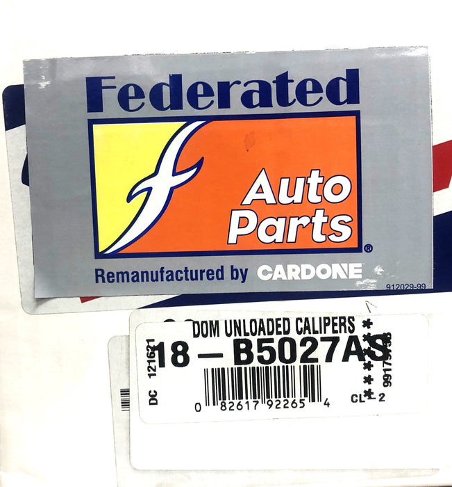 Cardone Federated Disc Brake Caliper 18-B5027AS REMANUFACTURED