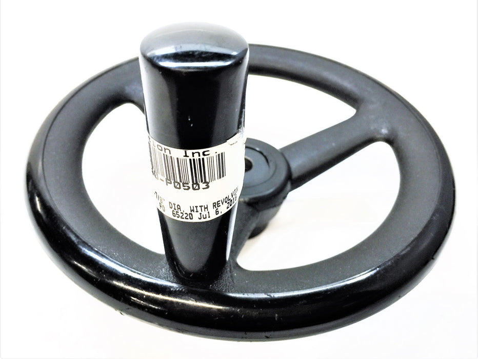 MCMASTER-CARR Black Nylon Unthreaded Through-Hole Spoked Hand Wheel 6243K54 NOS