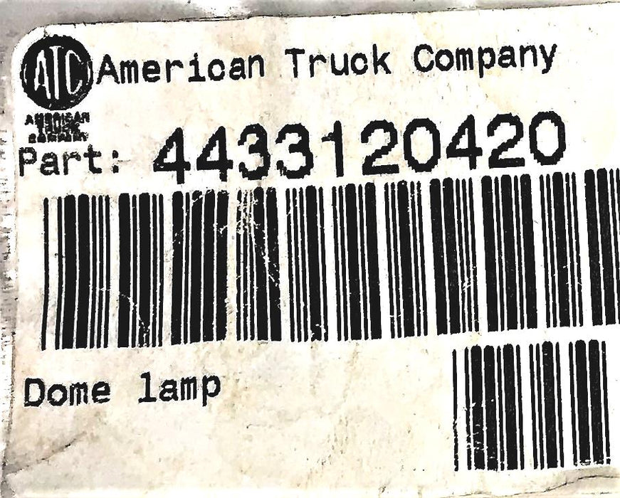 American Truck Company Interior/Exterior Dome Lamp W/ Blue Lens 4433120420 USED