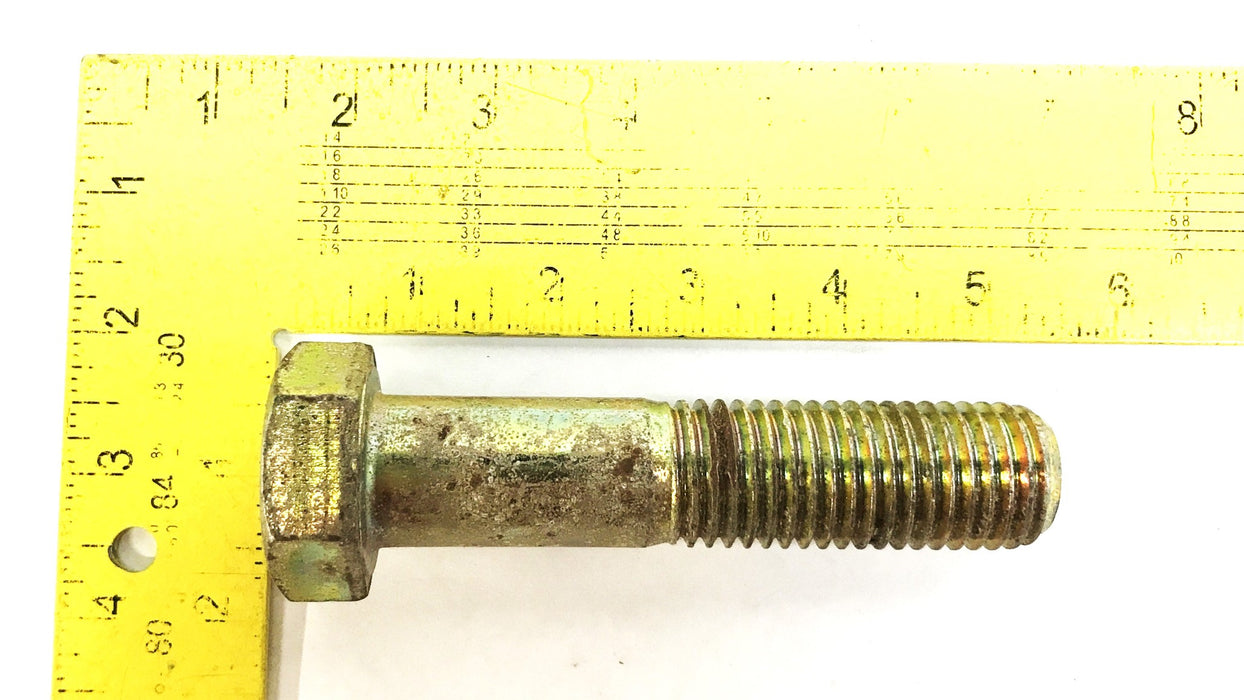 Unbranded 1"-14 x 4-1/2" Grade 8 Yellow Zinc Plated Hex Cap Bolt [Lot of 2] USED