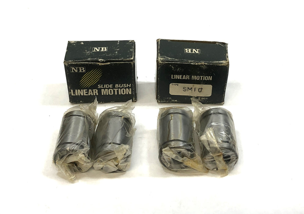 NB Linear Motion Slide Ball Bushing (Box of 2) SM10 [Lot of 2] NOS