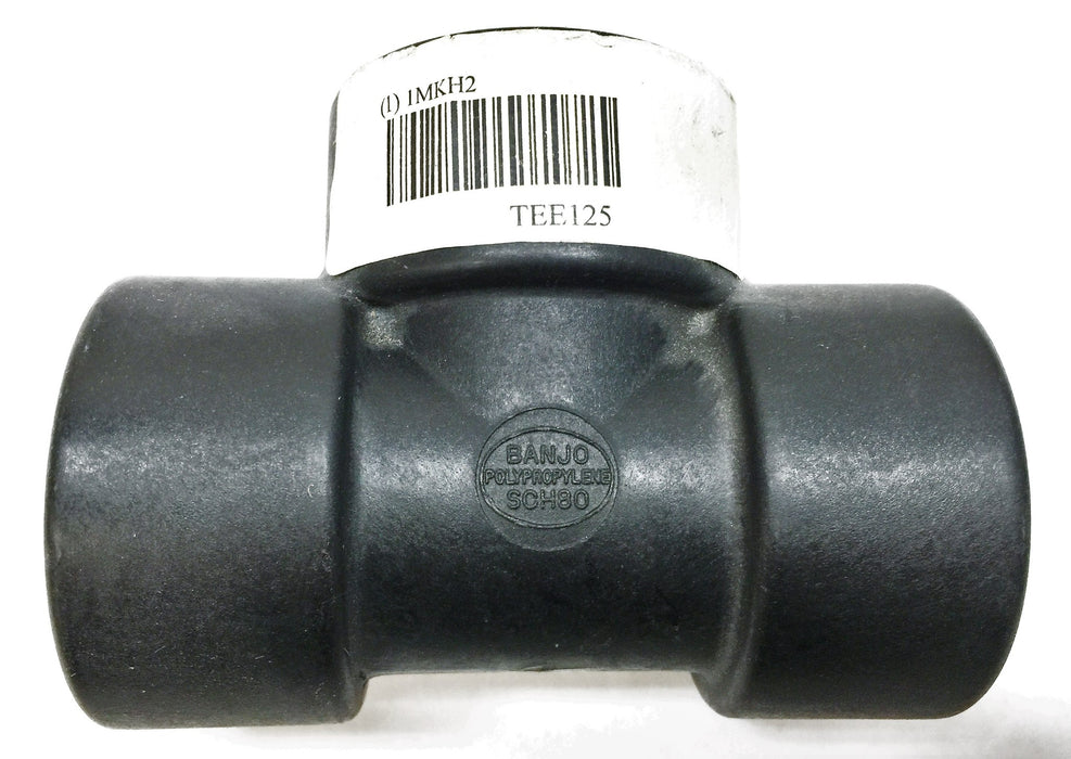 Banjo 1-1/4" Female Polypropylene Pipe Fitting TEE125 Heavy Duty [Lot of 7] NOS