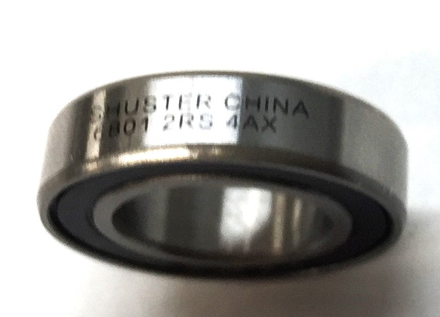 Shuster Sealed Roller Bearing 6801 2RS 4AX [Lot of 19] NOS