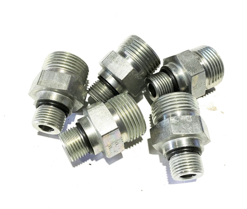 Parker "Seal-Lok" Straight Connector 12-8-F50L0 [Lot of 5] NOS