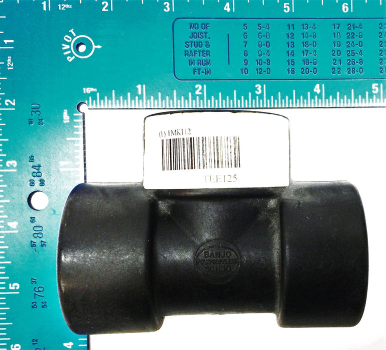 Banjo 1-1/4" Female Polypropylene Pipe Fitting TEE125 Heavy Duty [Lot of 7] NOS