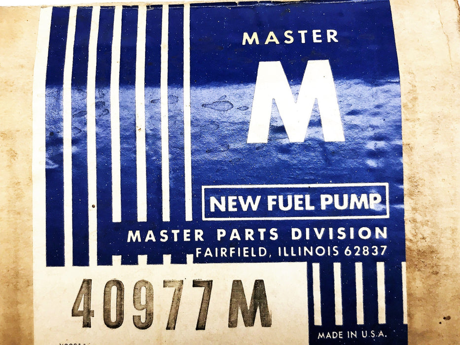 Master Fuel Pump Assembly 40977M NOS