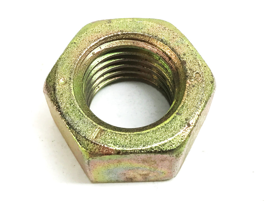 Unbranded 1 inch Yellow Zinc Plated Steel Hex Nuts [Lot of 5] NOS
