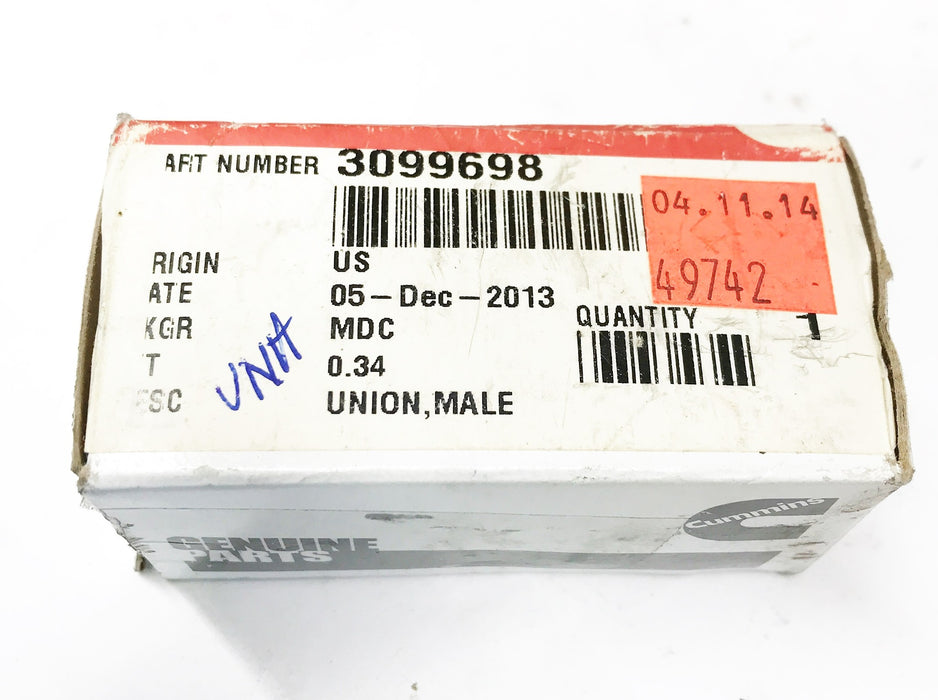 Cummins OEM Male Connector 3099698 NOS