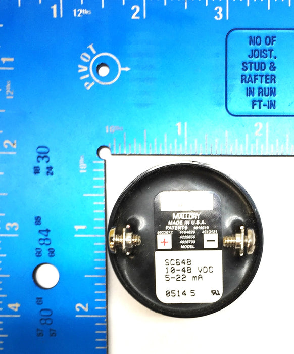 Mallory Sonalert Buzzer SC648 [Lot of 2] NOS
