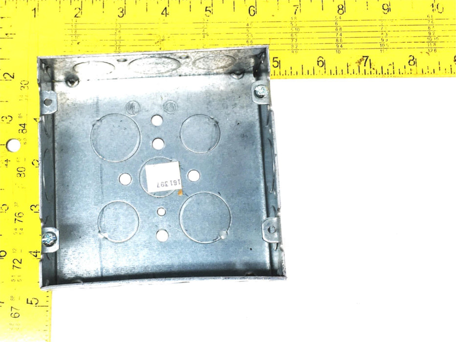 Unbranded 1X5 Inch Steel Gang Outlet Box [Lot of 4] NOS