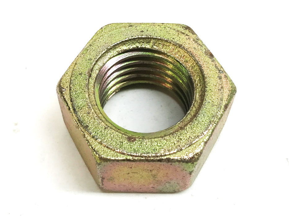 Unbranded 1 inch Yellow Zinc Plated Steel Hex Nuts [Lot of 5] NOS