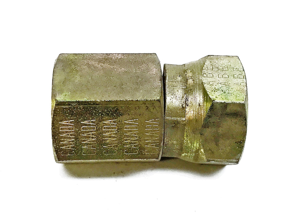 Unbranded 1/2" NPSM Female to 1/2" Female Pipe Fitting 9255X8X8 [Lot of 3] NOS