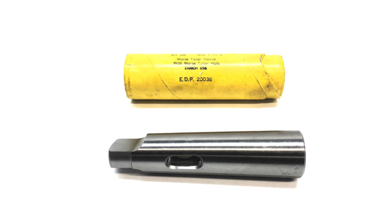 Morse No. 202 Size 2 To 4 Taper Sleeve With Morse Taper Hole 20036 NOS
