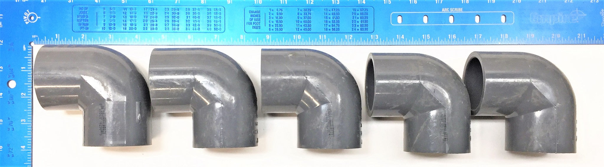 LASCO 90 Degree Elbow Schedule 80 D2467 [Lot of 5] NOS
