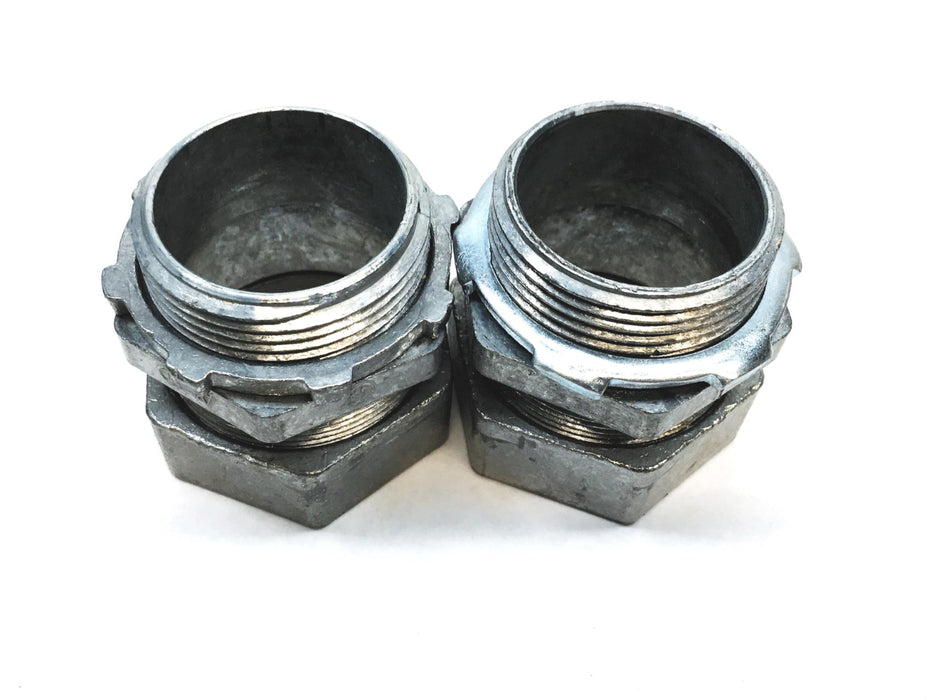 Unbranded 1-1/4 Inch Compression Connector [Lot of 2] NOS