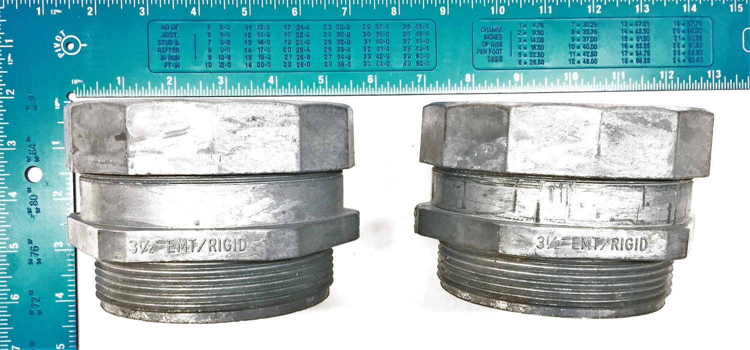 EMT Rigid 3-1/2" Compression Connector 258DC [Lot of 2] NOS