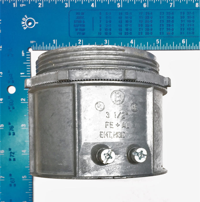 EMT Rigid 3-1/2" Set Screw Coupling Connector [Lot of 5] NOS
