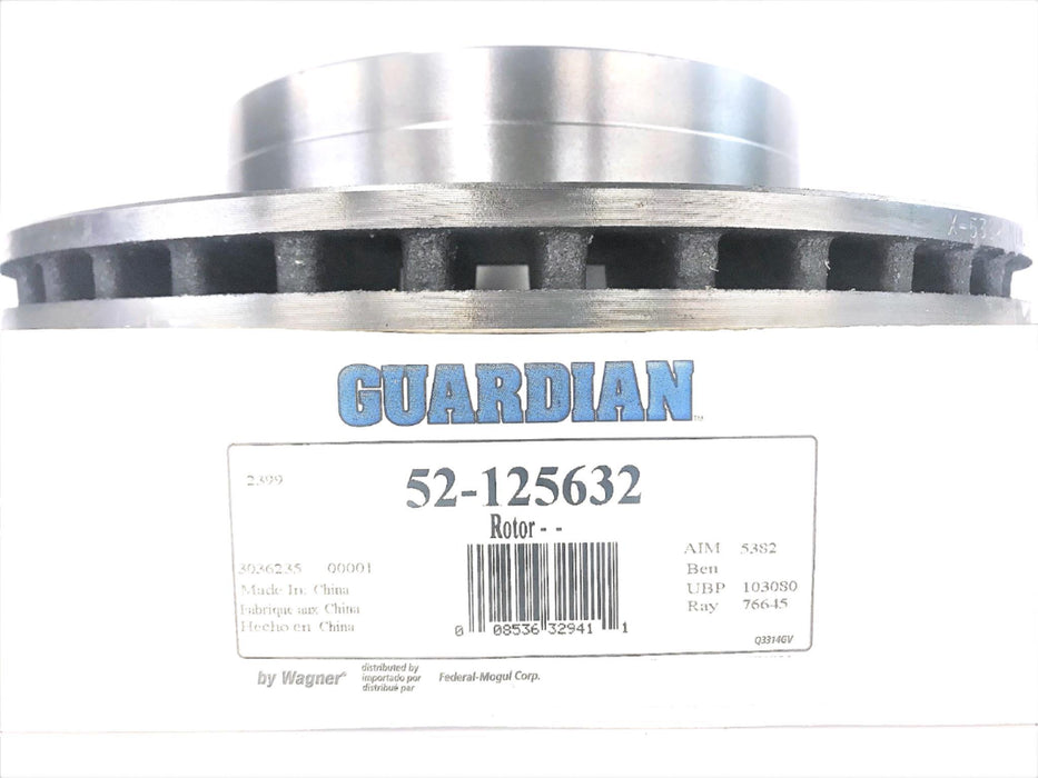 Guardian/Wagner Disc Brake Rotor 52-125632 NOS