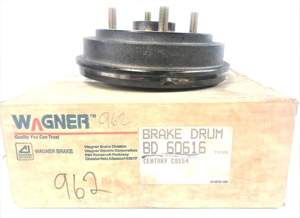 Wagner Brake Drum BD60616 NOS