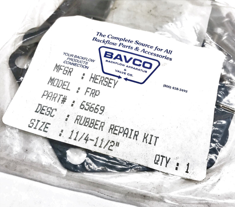 Bavco/Hersey "FRP" 11/4-11/2" Rubber Repair Kit 65669 NOS