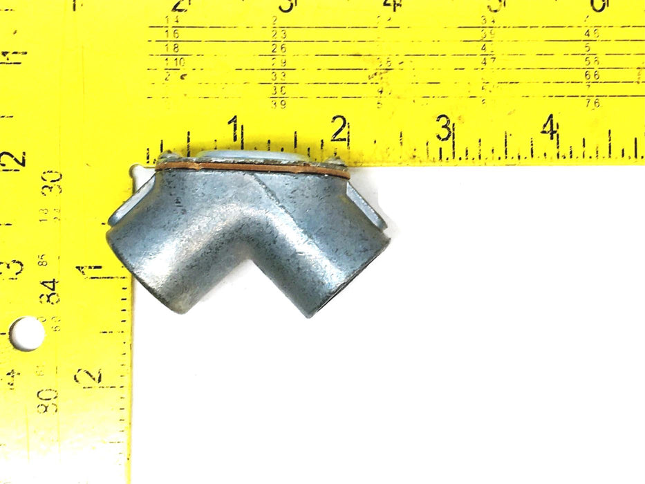 Unbranded 1/2 Inch Conduit Connector Pulling Elbow B [Lot of 3] NOS