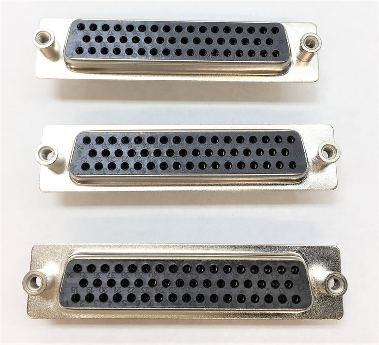 NORCOMP Connector D-Sub RCPT 50POS Vert SLDR 7250FE-ND [Lot of 3] NOS