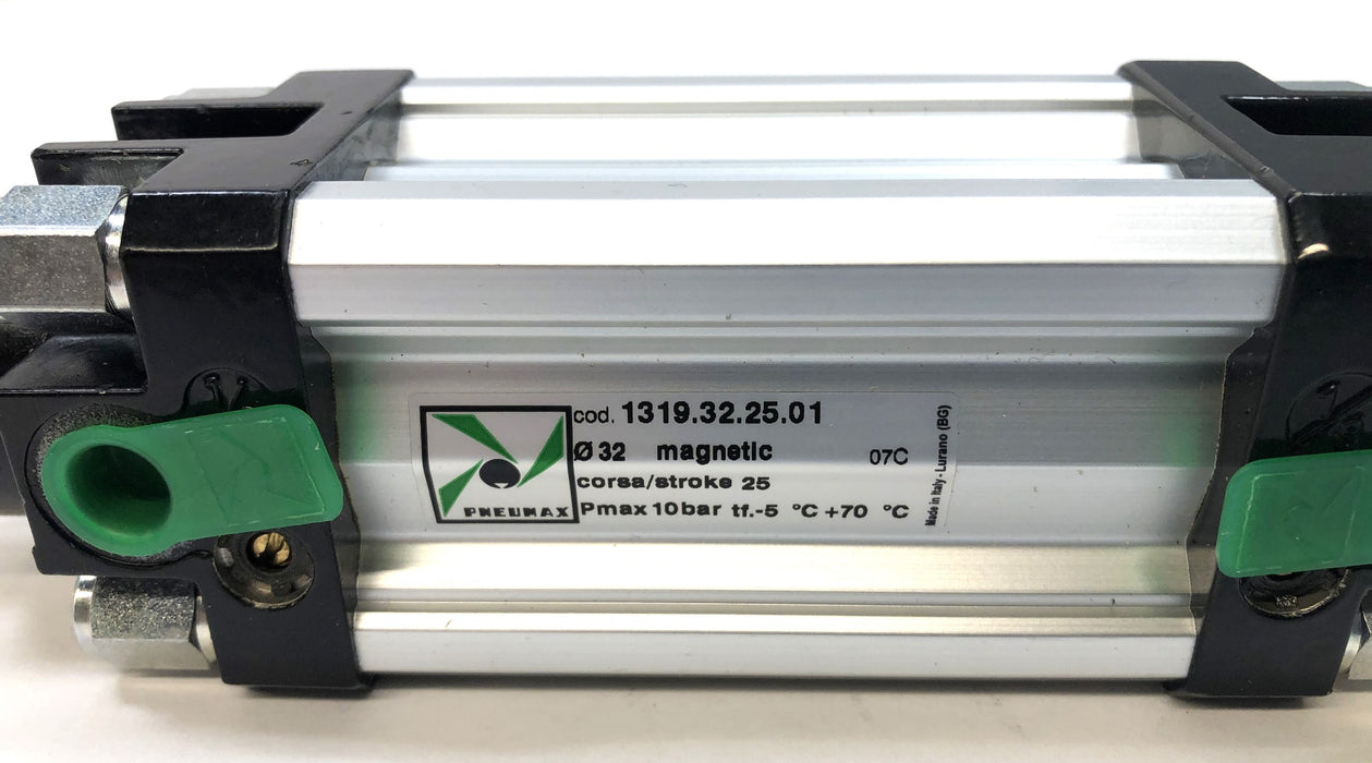 Pneumax Chromed Rod Magnetic Piston Pneumatic Cylinder 1319.32.25.01 NOS