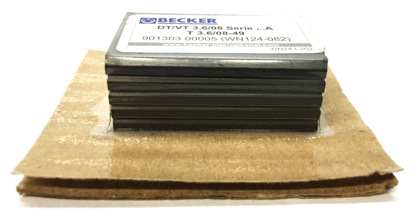 Becker Pack of 5 DT/VT 6 DT/VT 3.6/08 Carbon Vane for Becker Pump WN124-082 NOS