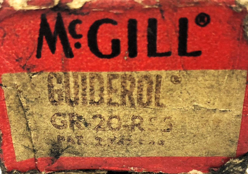 McGill Sealed Needle Roller Bearing GR-20-RSS NOS