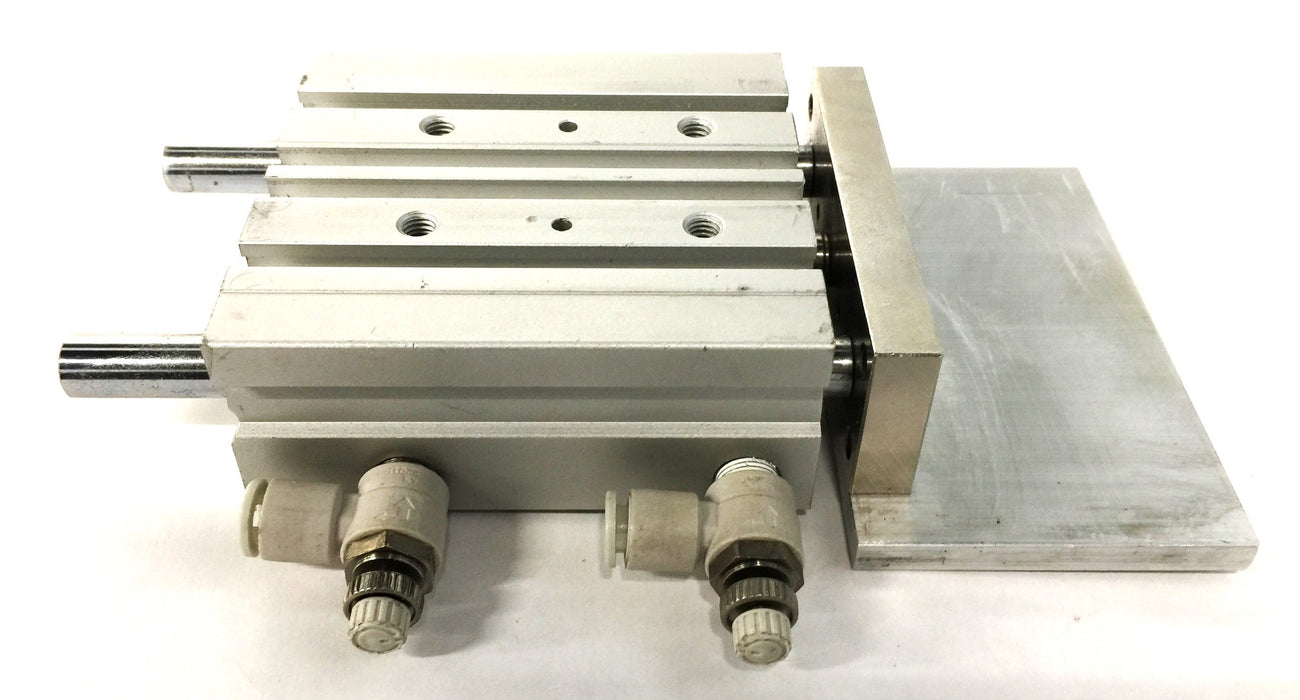 SMC Pneumatic Compact Guide Cylinder MGPL20-50 USED