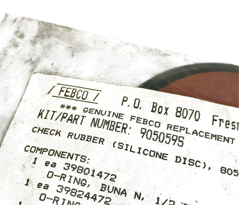 Febco 2-1/2" Check Rubber Kit 905059S NOS