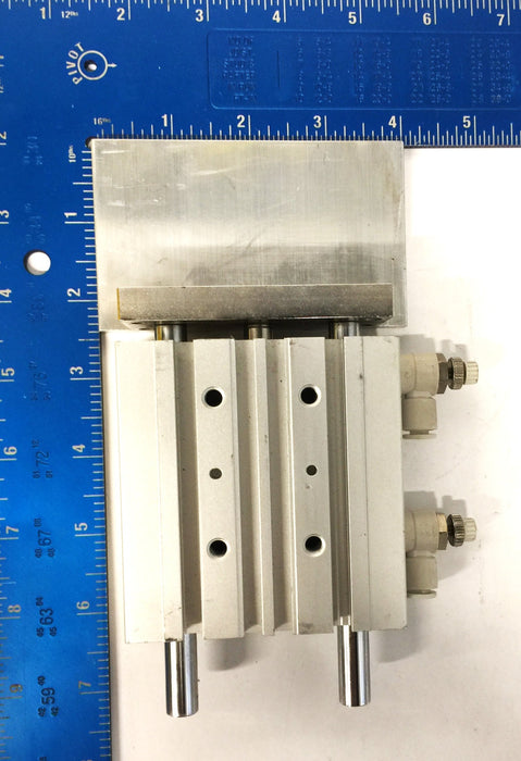 SMC Pneumatic Compact Guide Cylinder MGPL20-50 USED