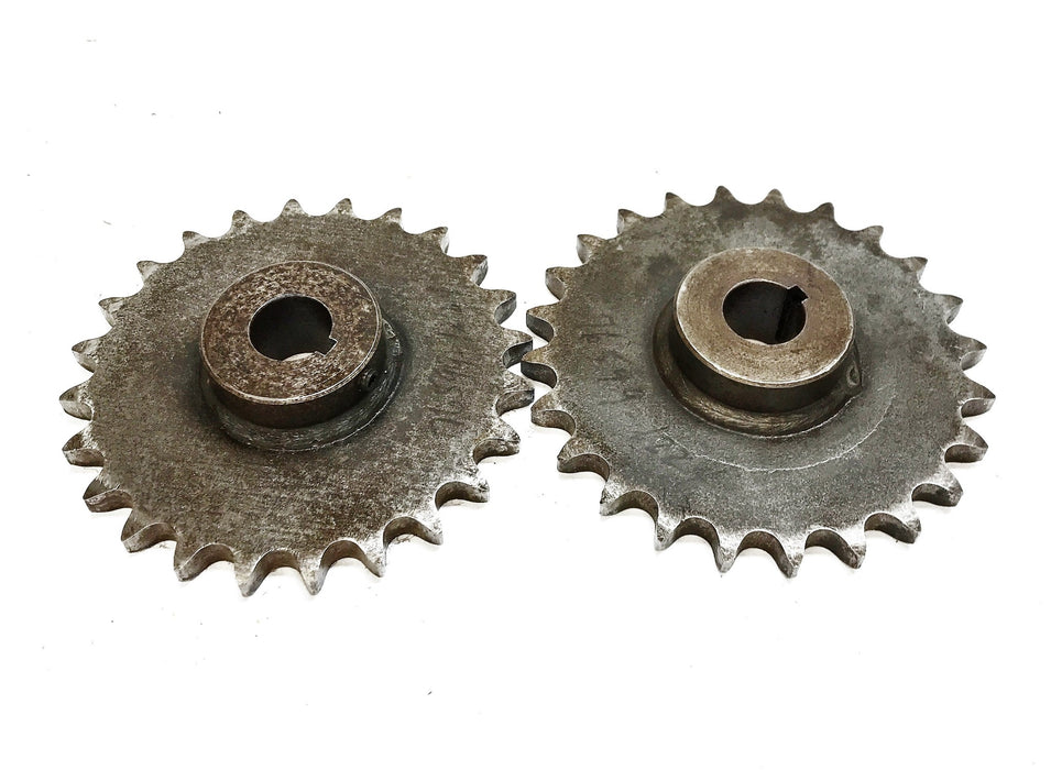 Unbranded 24T 1" Bore Chain Sprocket [Lot of 2] NOS