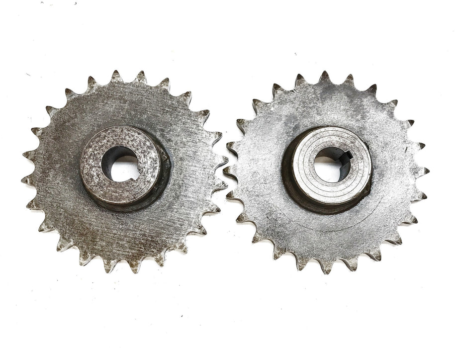 Unbranded 24T 1" Bore Chain Sprocket [Lot of 2] NOS