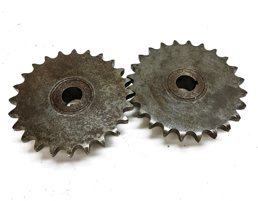 Unbranded 24T 1" Bore Chain Sprocket [Lot of 2] NOS