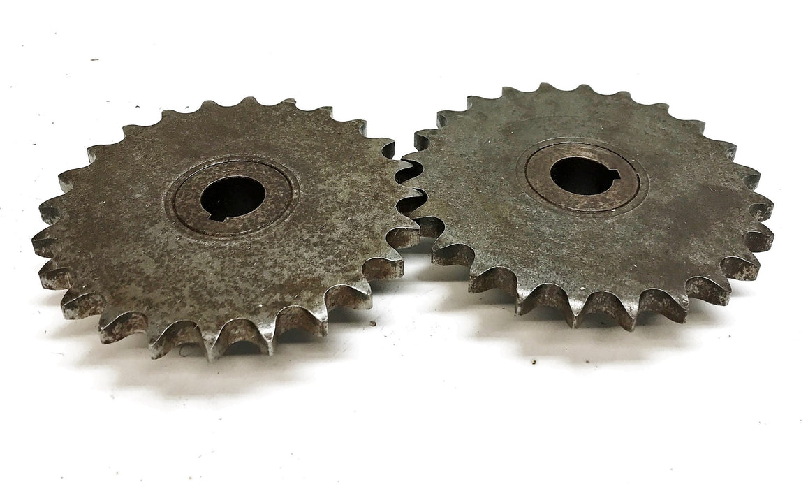 Unbranded 24T 1" Bore Chain Sprocket [Lot of 2] NOS