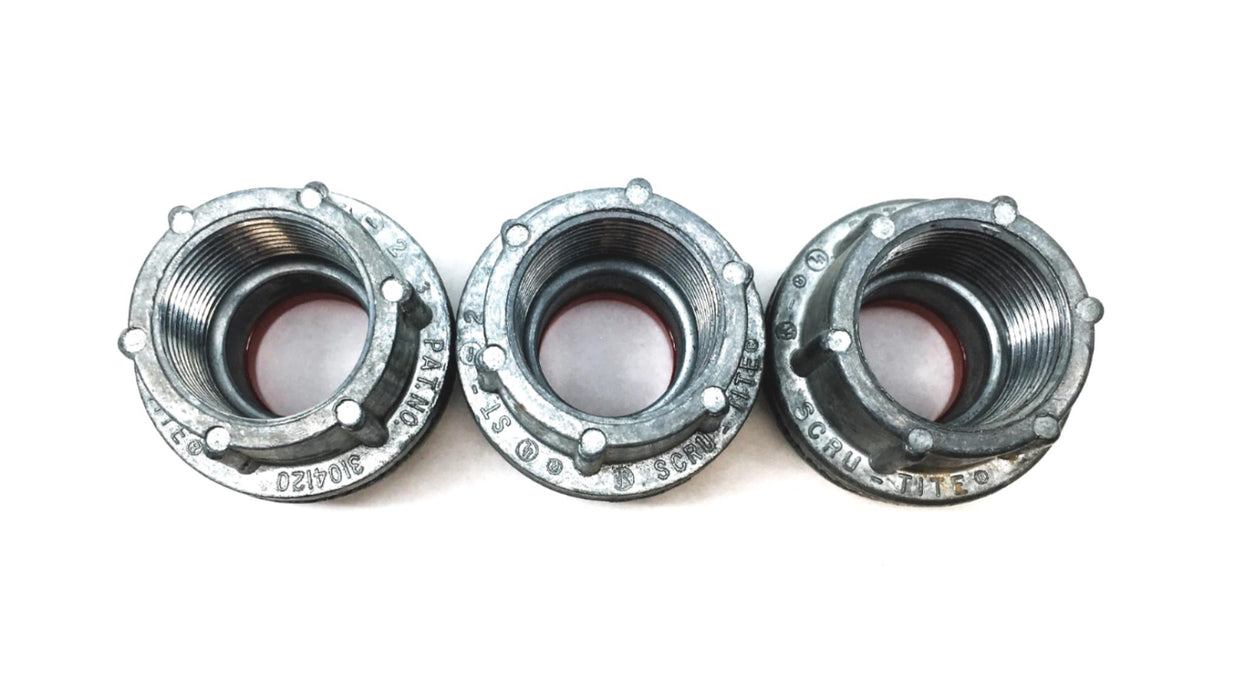 Scru-Tite 3/4 Inch Hub Conduit Fitting ST-2 [Lot of 3] NOS