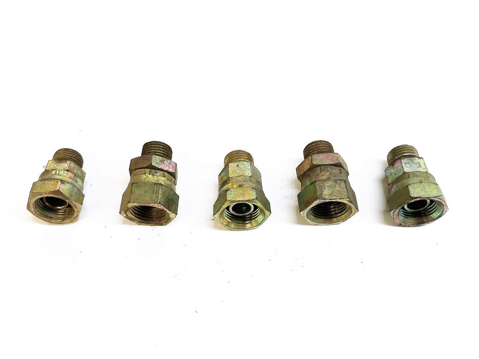 Unbranded 3/8" Female Swivel to 9/16" Male Adapter 9315X6X6 [Lot of 5] NOS