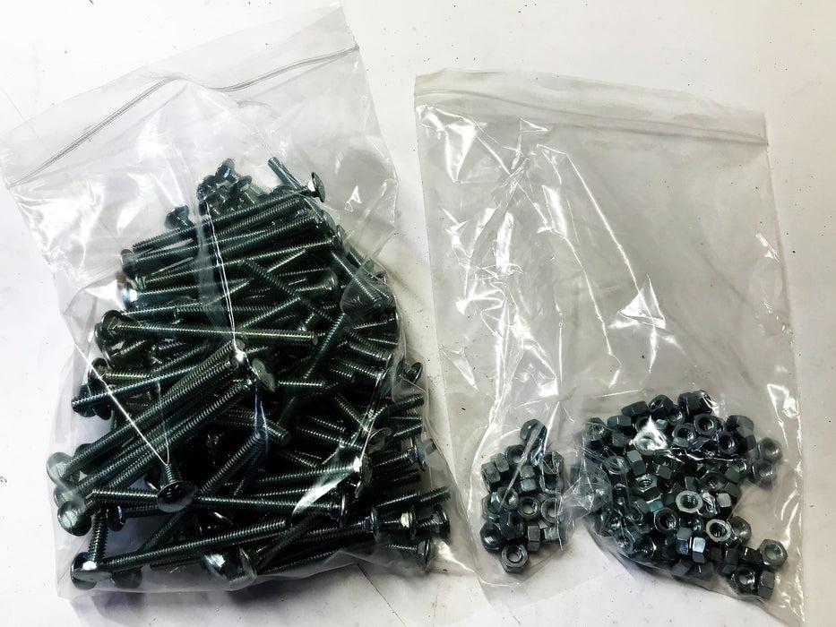 Unbranded 1/4" x 3-1/2 Carriage Bolt w/Nut [Lot of 195] NOS