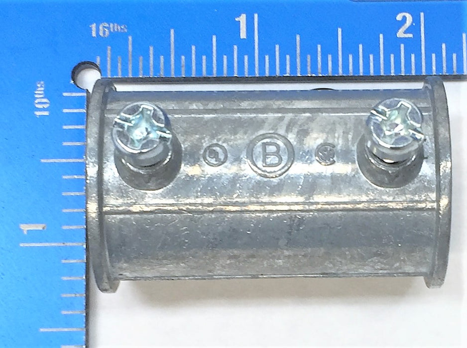 BRIDGEPORT Box of 3/4" Zinc EMT Coupling 241-DC (25pcs) [Lot of 2] NOS