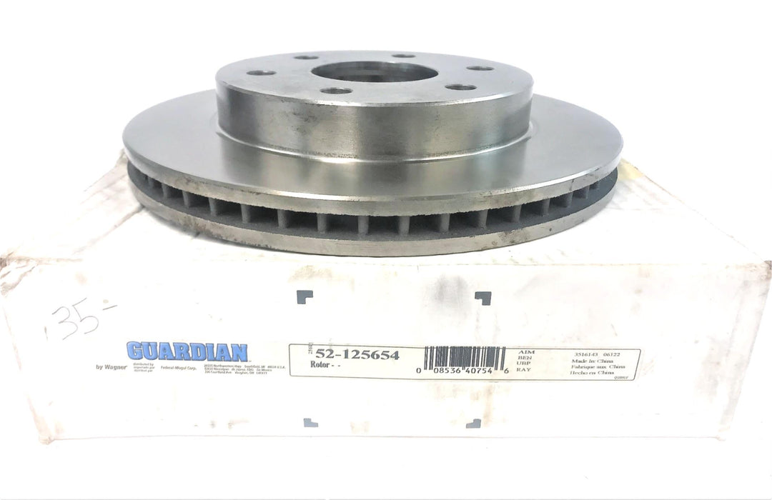 Guardian/Wagner Disc Brake Rotor 52-125654 NOS