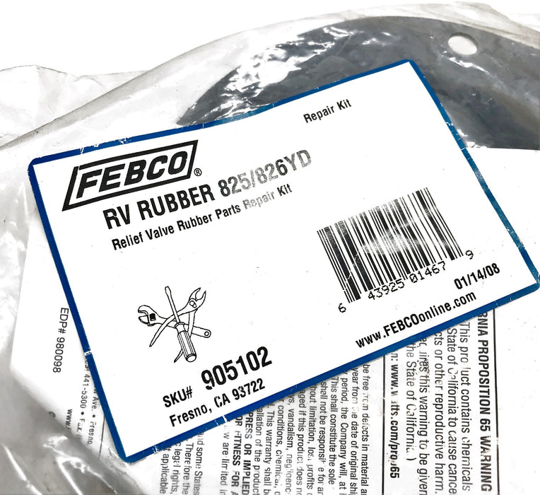 Febco Relief Valve Rubber Repair Kit 905102 NOS
