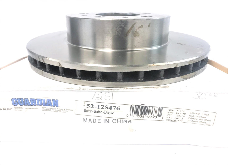 Guardian/Wagner Disc Brake Rotor 52-125476 NOS
