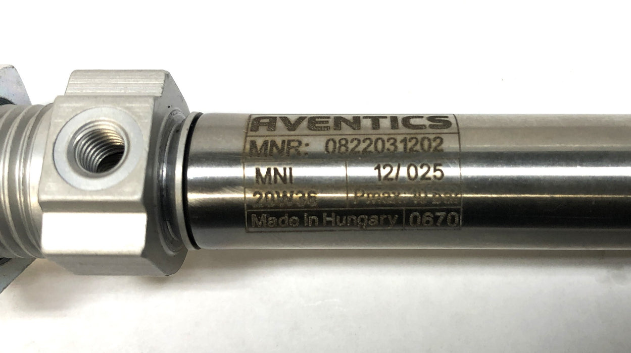 Aventics Pneumatic Mini Cylinder 0822031202 (0670) NOS