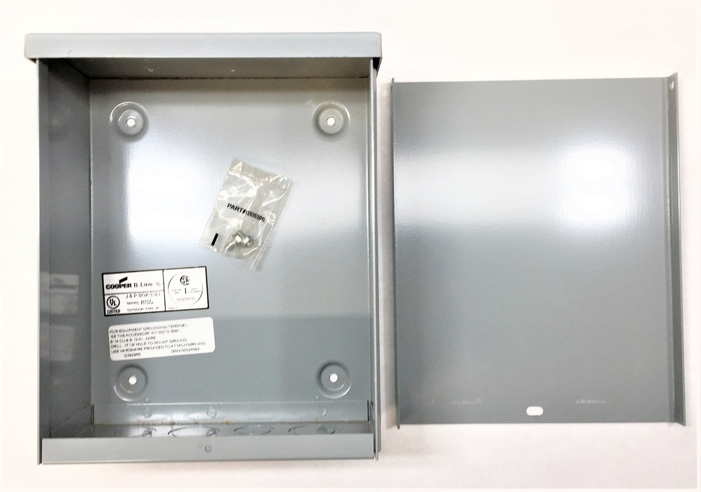 COOPER B-LINE 10" x 8" x 4-1/2" Power Enclosure Box 312J NOS
