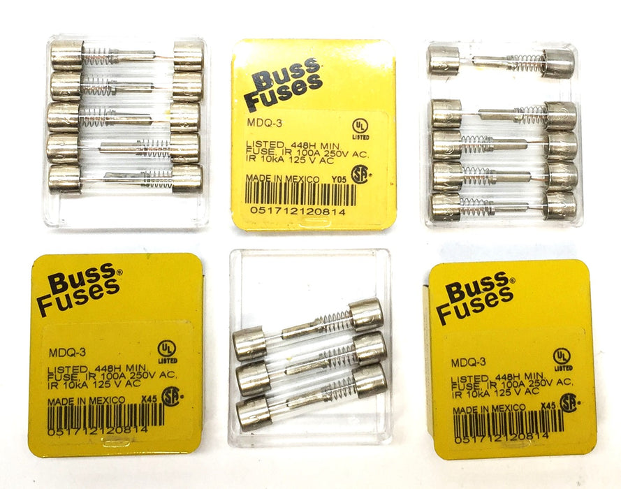 Bussmann Fuses IR 100A 250V AC MDQ-3 [Lot of 13] NOS